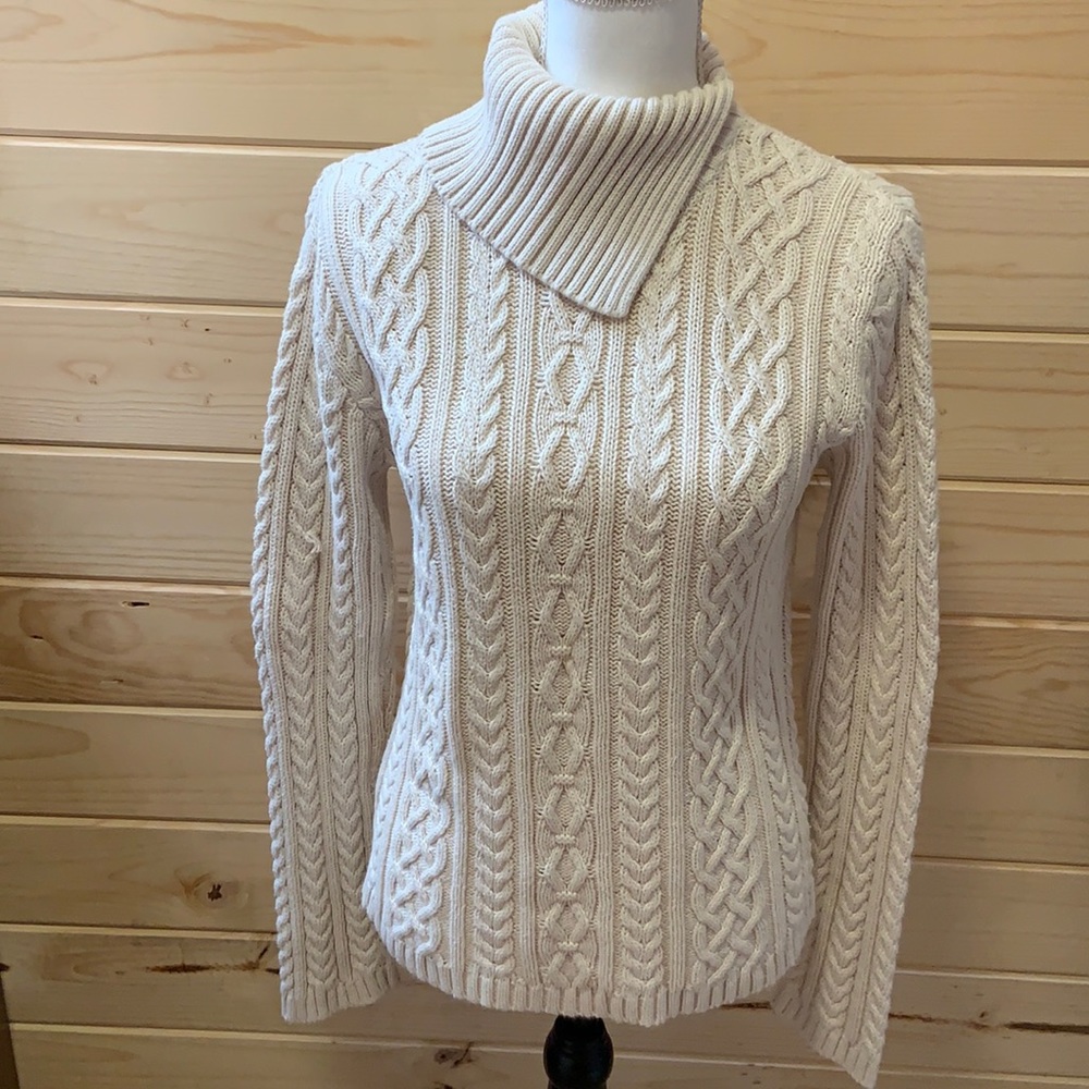 Jeanne Pierre Cable Knit Sweater
